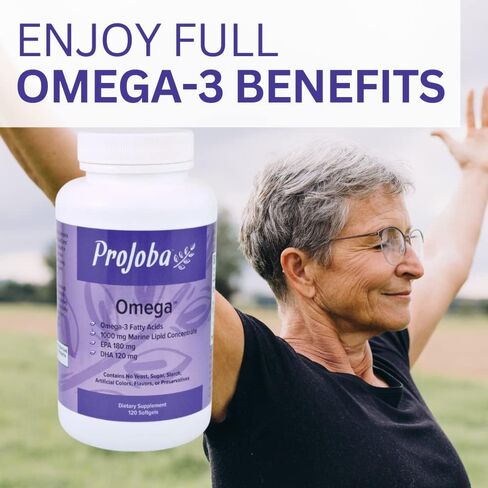 PROJOBA Omega 3 Essential Fatty acids, EPA and DHA - 120 CAPS - 2 Pack in Saudi Arabia