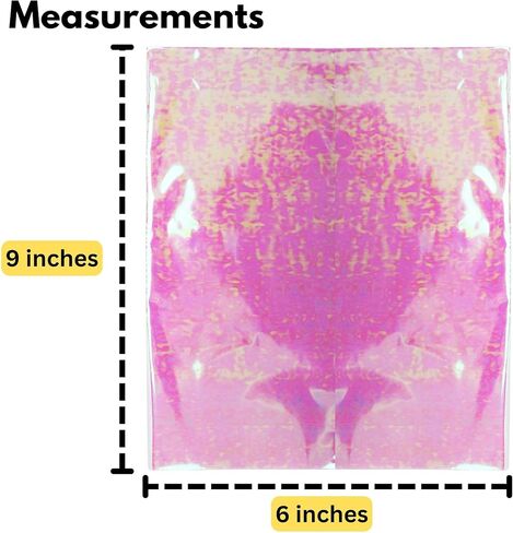 Iconikal Cello Bags, Iridescent Holographic, 6 x 9-Inch, 100-Count in Kuwait