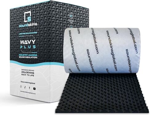 SSK-Wavy 315mil/8mm Lightweight Closed Cell Foam Mat - 32.3 sqft. Vibration Dampening and Sound Deadening in Saudi Arabia