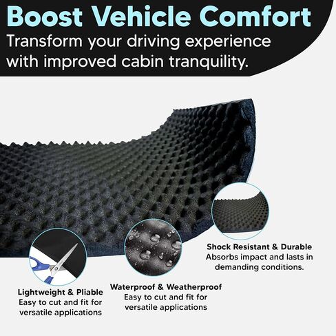 SSK-Wavy 315mil/8mm Lightweight Closed Cell Foam Mat - 32.3 sqft. Vibration Dampening and Sound Deadening in Saudi Arabia