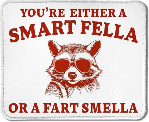 Funny Mouse Pad, It's Called Trash Can Not Trash Cannot Funny Raccoon Mouse Pad, Raccoon Gifts, Funny Raccoon Mouse Pad for Wireless Mouse Computers Laptop Desk Accessories, 9.5x7.9 Inch in Saudi Arabia
