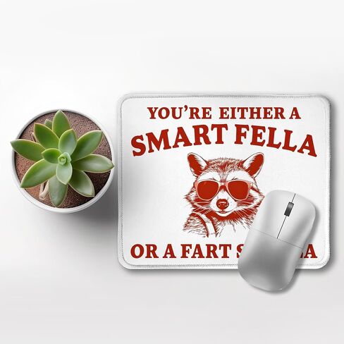 Funny Mouse Pad, It's Called Trash Can Not Trash Cannot Funny Raccoon Mouse Pad, Raccoon Gifts, Funny Raccoon Mouse Pad for Wireless Mouse Computers Laptop Desk Accessories, 9.5x7.9 Inch in Saudi Arabia