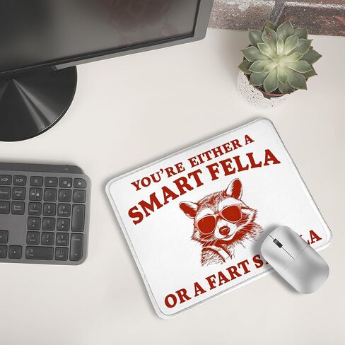 Funny Mouse Pad, It's Called Trash Can Not Trash Cannot Funny Raccoon Mouse Pad, Raccoon Gifts, Funny Raccoon Mouse Pad for Wireless Mouse Computers Laptop Desk Accessories, 9.5x7.9 Inch in Saudi Arabia
