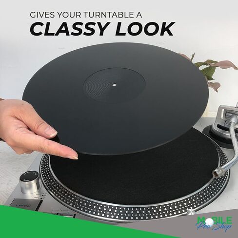 Acrylic Turntable Mat - Acrylic Slipmat for Vinyl LP Record Players - Improves Sound Quality & Provides Tighter Bass - Anti Static Platter mat (White) in Kuwait