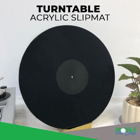 Acrylic Turntable Mat - Acrylic Slipmat for Vinyl LP Record Players - Improves Sound Quality & Provides Tighter Bass - Anti Static Platter mat (White) in Kuwait