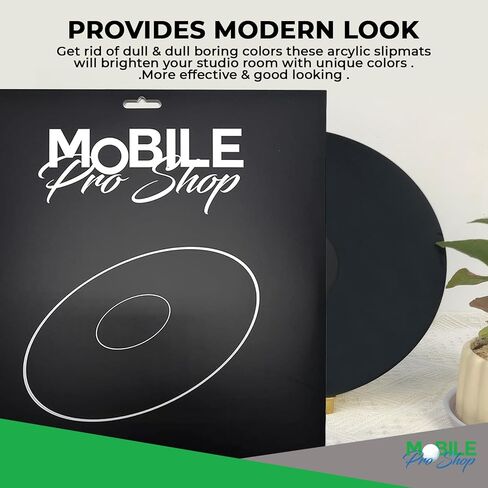 Acrylic Turntable Mat - Acrylic Slipmat for Vinyl LP Record Players - Improves Sound Quality & Provides Tighter Bass - Anti Static Platter mat (White) in Kuwait