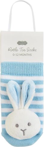 Mud Pie Baby Bunny Rattle Toe Socks, Grey, 0-12M in Kuwait