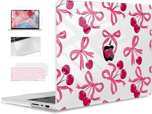 حافظة M4 MacBook Pro 14 بوصة 2024(A3112 A3401 A3185) 2023(M3 A2918 A2992 M2 A2779) 2021(M1 A2442) Pro/Max، غطاء بلاستيكي صلب لجهاز Mac Pro 14 بوصة، أقواس in Kuwait
