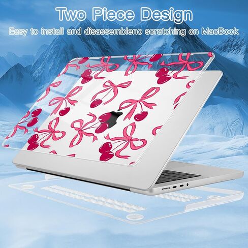 حافظة M4 MacBook Pro 14 بوصة 2024(A3112 A3401 A3185) 2023(M3 A2918 A2992 M2 A2779) 2021(M1 A2442) Pro/Max، غطاء بلاستيكي صلب لجهاز Mac Pro 14 بوصة، أقواس in Kuwait