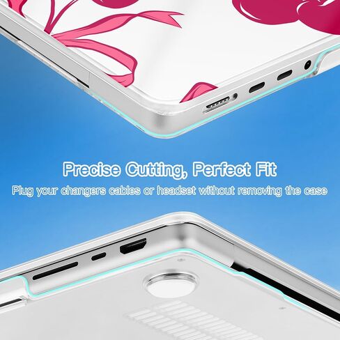 حافظة M4 MacBook Pro 14 بوصة 2024(A3112 A3401 A3185) 2023(M3 A2918 A2992 M2 A2779) 2021(M1 A2442) Pro/Max، غطاء بلاستيكي صلب لجهاز Mac Pro 14 بوصة، أقواس in Kuwait
