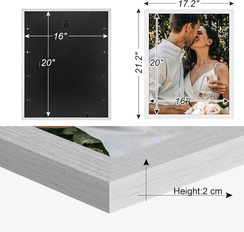 إطار صورة مقاس 12 × 17، إطار أبيض مقاس 12 × 17، مجموعة من 3 قطع، إطار عرض حائط مقاس 17 × 12 للملصق، والأعمال الفنية، والصور الشخصية، والطباعة 3 عبوات in Saudi Arabia
