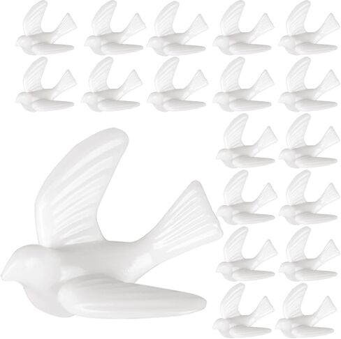 200 Mini Doves for Crafts, 1 Inch Bulk White Dove Miniature Birds for Crafts Wedding Cake Decoration (200PCS 1 Inch) in Saudi Arabia