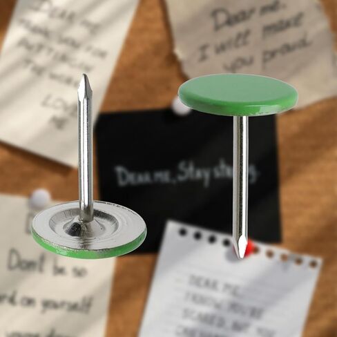 Antrader 200 Pieces Push Pins Round Head Thumbtack 0.43Inch Thumb Tacks for Office School Personal Use (White) in Kuwait