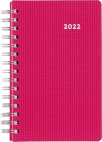 Brownline® 2025 DuraFlex Daily/Monthly Planner, Appointment Book, 12 Months, January to December, Twin-Wire Binding, 8" x 5", Raspberry (CB634V.RAS-25) in Kuwait