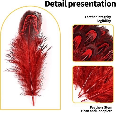 THARAHT Spotted Feathers 120pcs 2-3inch Small Natural Bulk Guinea Pheasant Feather for Crafts Hats Dream Catcher Decoration Feathers,Coffee in Kuwait