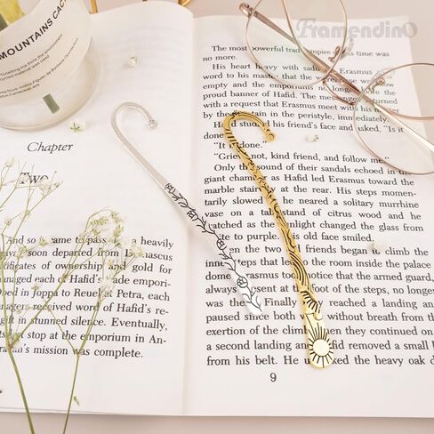 Framendino, 12 Pack Metal Bookmark Hairpin Hook Antique Tibetan Silver Carved Hook Bookmarks with Loop for Crafting in Saudi Arabia