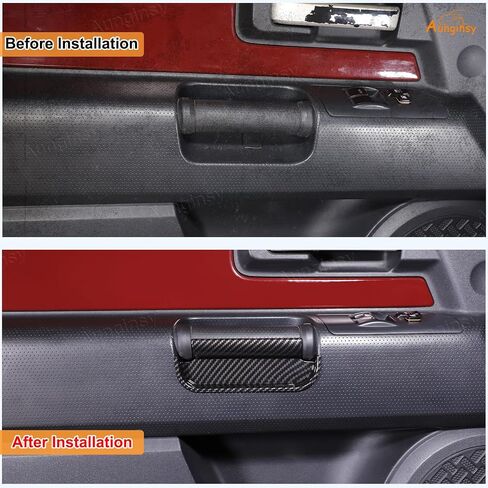 صندوق تخزين مقبض باب السيارة متوافق مع Toyot@ FJ Cruiser 2007-2021 صندوق تخزين باب السيارة الجانبي، صينية تنظيم القفازات، مقبض منظم الباب، صينية الجيب، إدراج قفاز صينية البليت، الملحقات الداخلية in Kuwait