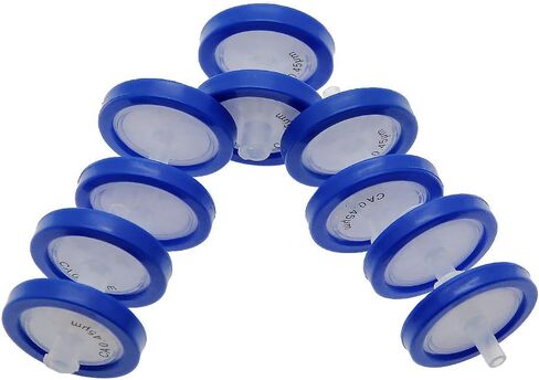 AMTAST Hydrophobic PVDF Syringe Filter Non Sterile 25mm Diameter 0.22um Pore Size (Pack of 10) in Kuwait