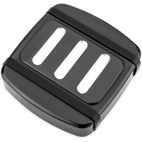 Brake Pedal Pad Cover Compatible with Harley softail Heritage Springer Fit Fat Boy Deluxe FLSTN Road King FLHR Road Glide FLTR Pads Cover(Black)