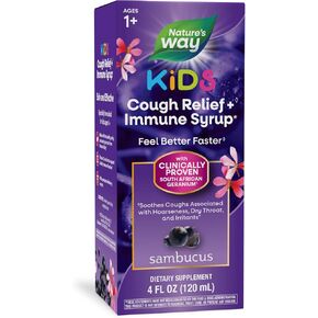 Natures Way Elderberry + South African Cough Syrup, 4 FZ
