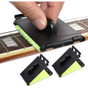 MAXCHEER Guitar String Cleaner Scrubber, Fingerboard Cleaning Cloth, Guitar Fretboard Cleaner Wiper, Cleaning Maintenance Care Kit for Guitar/Bass/Mandolin/Ukulele（2 Pack）