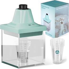 Resin Bubble Remover Machine, Resin Vacuum Chamber 5-9 Mins Quick Remove Bubbles, 95kPa Resin Degassing Chamber, Compact Airless Machine for Epoxy, UV, Silicone, Art Resin Mold Casting (Mint Green)