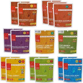 GOOD TO-GO Thru Hiker Food Kit | Camping Food, Backpacking Food | Just Add Water Meals, Backpacking Meals | Dehydrated Meals Taste Better Than Freeze Dried Meals