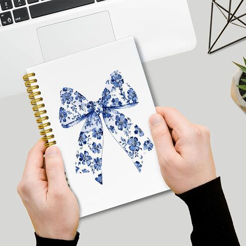 دفتر ملاحظات LiTiu Pink Coquette Preppy، دفتر يوميات حلزوني جمالي للفتيات المراهقات في المدارس، دفتر ملاحظات الحرم الجامعي الحلزوني ذو غلاف فني غير تقليدي 80 ورقة 5.8x8.3 in Kuwait