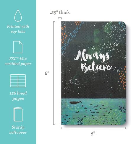 Compendium Softcover Journal - يمكننا أن نبدأ بفعل أشياء صغيرة. - مجلة "اكتب الآن" تحتوي على 128 صفحة مسطرة، مقاس 12.7 سم عرضًا × 20.32 سم ارتفاعًا in Saudi Arabia