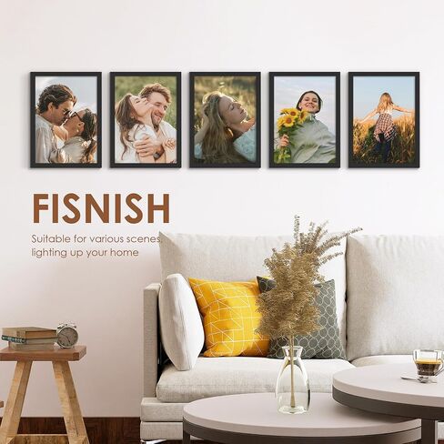 16x16 Picture Frame Set of 5, Black Poster Frame for Wall Display Photo Frames in Saudi Arabia