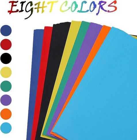 ورق بألوان قوس قزح 65Ib 180g/m2 8. 5"x11" 70 ورقة 7 ألوان UAP01 in Kuwait