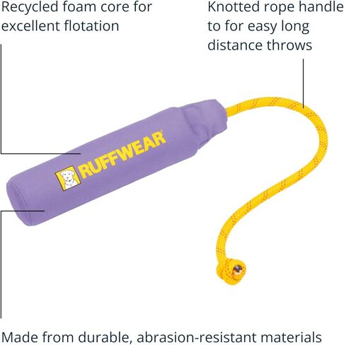 Ruffwear, Lunker Durable Floating Toy for Dogs, Campfire Orange, Medium in Kuwait