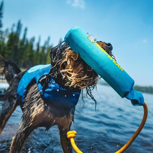 Ruffwear, Lunker Durable Floating Toy for Dogs, Campfire Orange, Medium in Kuwait