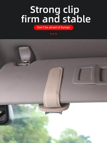 Sunglasses Holders for Car Visor, for BMW Car Accessories Sunglasses Holder, 2Pcs Leather Glasses Car Holder (2 Pack Black) in Kuwait