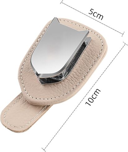 Sunglasses Holders for Car Visor, for BMW Car Accessories Sunglasses Holder, 2Pcs Leather Glasses Car Holder (2 Pack Black) in Kuwait