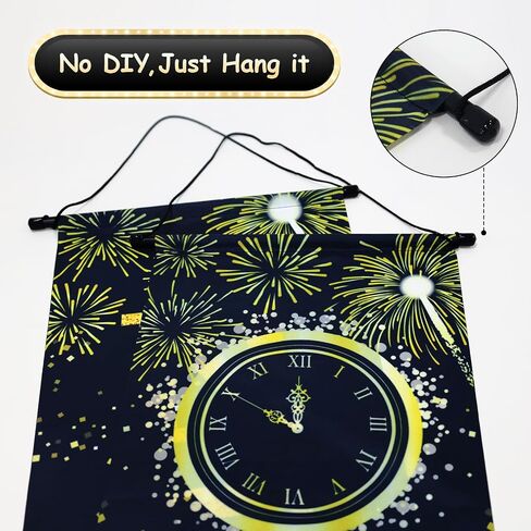 New Years Decorations, Happy New Year Banner 2025, New Years Eve Party Supplies，Happy New Year Backdrop, New Years Eve Banners, Front Porch Sign Door Banner, NYE Party Supplies Decoration 2025 in Saudi Arabia