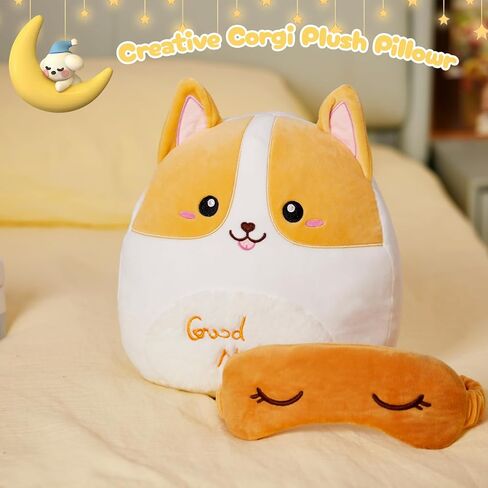 bstaofy لطيف يونيكورن لينة وسادة أفخم مع قناع العين القابل للإزالة اسفنجي يونيكورن وسادة الحيوان المحشوة تعانق قيلولة وسادة عيد الحب عيد الميلاد هدايا عيد ميلاد للأطفال الصغار، 12 بوصة in Kuwait