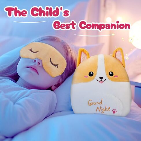 bstaofy لطيف يونيكورن لينة وسادة أفخم مع قناع العين القابل للإزالة اسفنجي يونيكورن وسادة الحيوان المحشوة تعانق قيلولة وسادة عيد الحب عيد الميلاد هدايا عيد ميلاد للأطفال الصغار، 12 بوصة in Kuwait