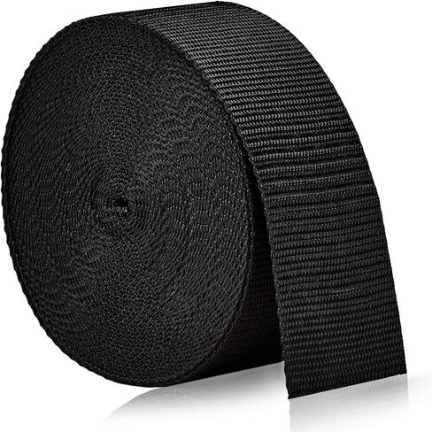 Asobilor 1 Roll 10Yards Nylon Webbing Fastening Straps Flat for Chairs,Hammocks,Towing,Outdoor Climbing and DIY Making Luggage Strap,Backpack Repairing (1.5 inch Wide) in Kuwait