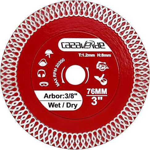 4 in Super Thin Diamond Porcelain Saw Blades,Ceramic Cutting Disc Wheels | Fast,Clean Cuts with Great Life & Speed,for Granite Marble Ceramic Tiles,7/8"-5/8" Arbor,5Pcs/Lot in Kuwait