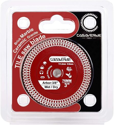 4 in Super Thin Diamond Porcelain Saw Blades,Ceramic Cutting Disc Wheels | Fast,Clean Cuts with Great Life & Speed,for Granite Marble Ceramic Tiles,7/8"-5/8" Arbor,5Pcs/Lot in Kuwait