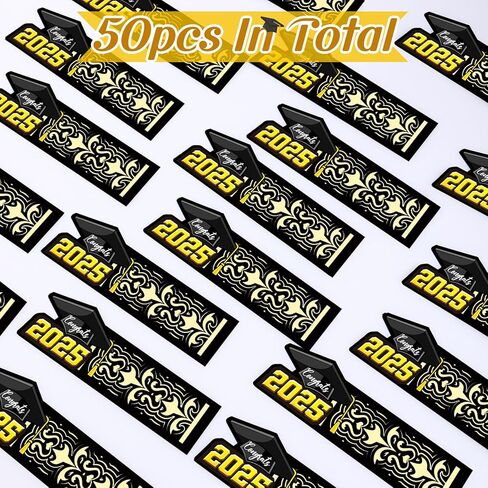 Fuutreo 50 قطعة حامل مناديل ورقية لحفلات التخرج 2024 حلقات منديل التخرج السائبة لمستلزمات حفلات التخرج in Kuwait