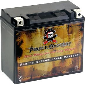 بطارية القراصنة YB14L-A2 التقليدية البديلة للدراجات النارية ومركبات الثلوج: 12 فولت، 1.4 أمبير، 14 أمبير، محطة صامولة ومسمار (T3) in Kuwait
