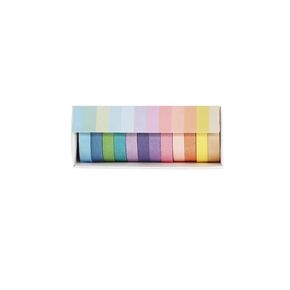 12 Rolls Pastel Decorative Tape,2m Washi Tape Masking Set Macaron Color Decorative for Arts,Diary Book,Planners,Bullet Journals 1.5cm