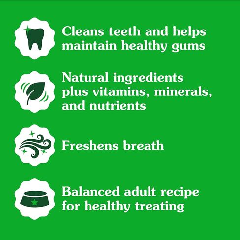 GREENIES Large Natural Dog Dental Care Chews Oral Health Dog Treats Fresh Flavor, 12 oz. Pack (8 Treats) in Saudi Arabia