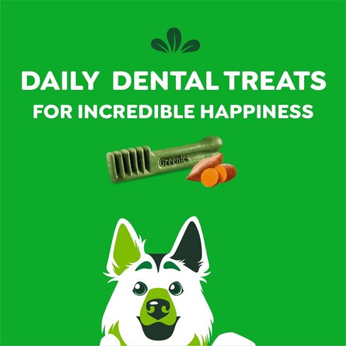 GREENIES Large Natural Dog Dental Care Chews Oral Health Dog Treats Fresh Flavor, 12 oz. Pack (8 Treats) in Saudi Arabia