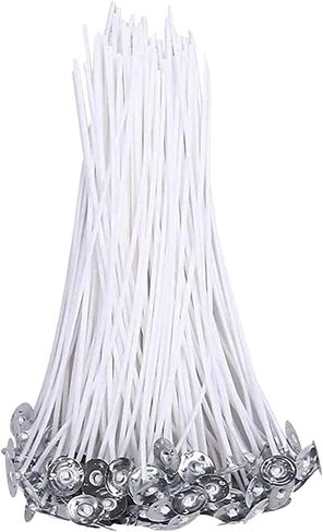 Cotton Candle Wicks Roll: 100% Natural 200 Feet Long Square Braided Candle-Making Wick String Thread Spool Smokeless Twine Set for Soy, Beeswax & Oil Kit Supplies DIY Accessories Xmas Gift in Kuwait
