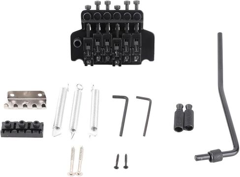 Double Rocking Tremolo Bridge System,Electric Guitar Spring Stabilizer Device Double Vibrato System Compatible with ST Style Electric Guitar(gold) Playing Accessories in Saudi Arabia