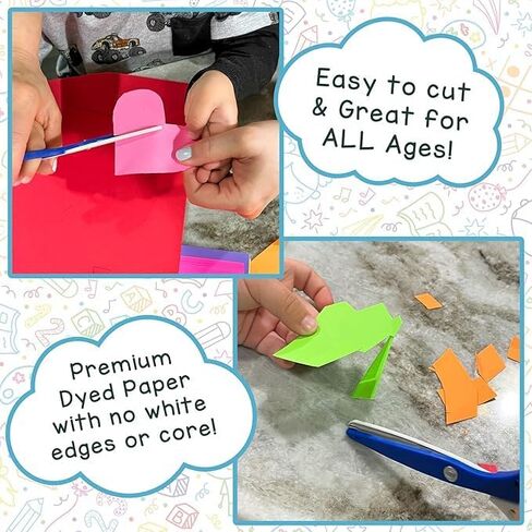 بطاقات ملونة زاهية برتقالية داكنة من Hygloss - مقاس 11 × 17 بوصة، 50 ورقة، 65 رطل/ 176 جرامًا للمتر المربع، مقاومة للبهتان، ورق بطاقات ملون خالٍ من الأحماض in Kuwait