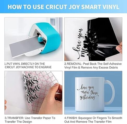 فينيل ذكي دائم لـ Cricut Joy، 36 ورقة (5.5 × 12 بوصة) فينيل لاصق حرفي، حزمة من 15 لونًا من الفينيل لملصقات اللافتات والجدران والأبواب والنوافذ in Saudi Arabia